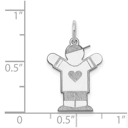 Sterlingsilber Rhodiniert Kinder Charm