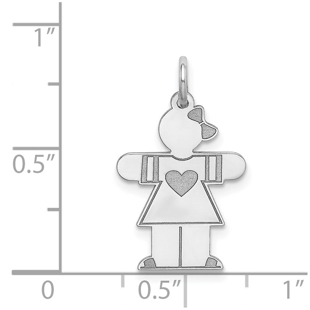 Sterlingsilber Rhodiniert Kinder Charm