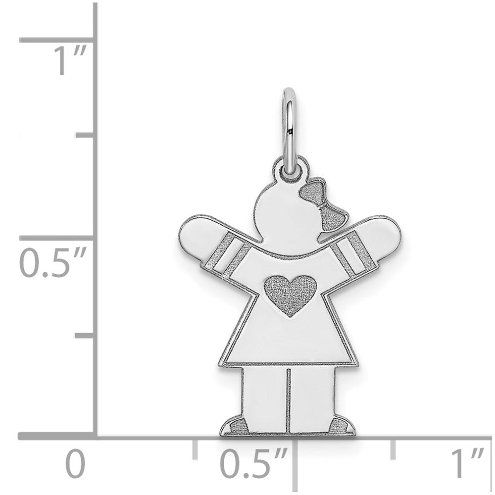 Sterlingsilber Rhodiniert Kinder Charm