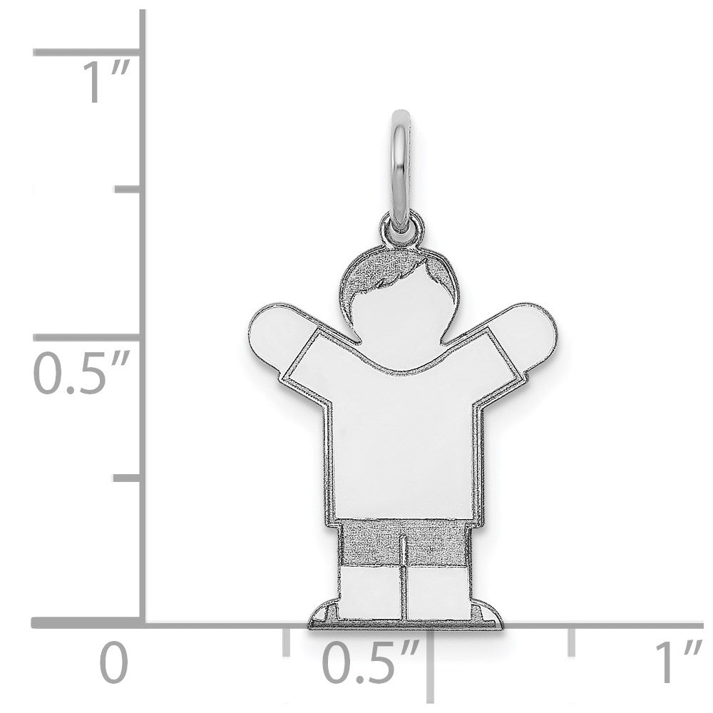 Sterlingsilber Rhodiniert Kinder Charm