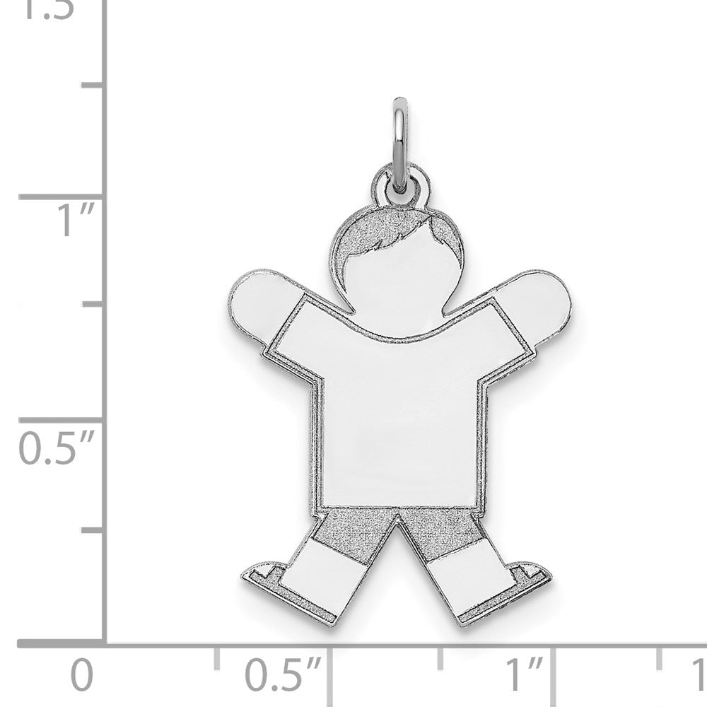 Sterlingsilber Rhodiniert Kinder Charm