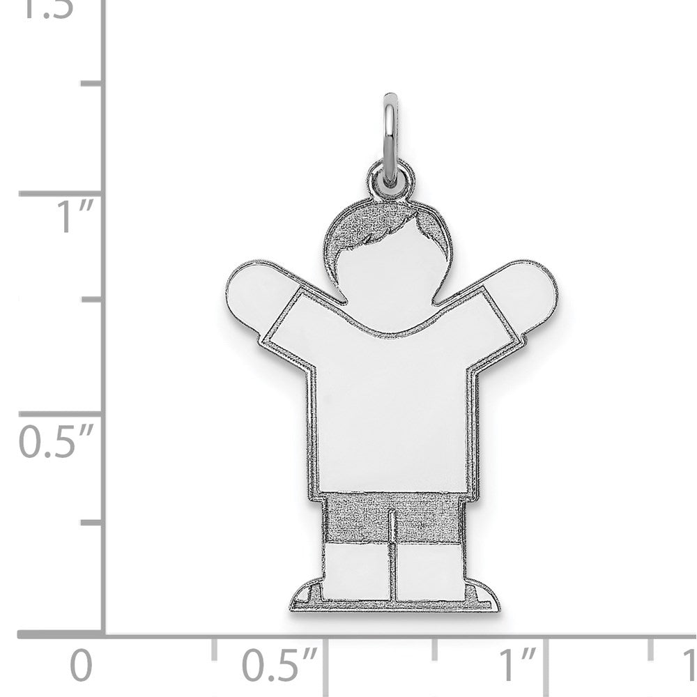 Sterlingsilber Rhodiniert Kinder Charm