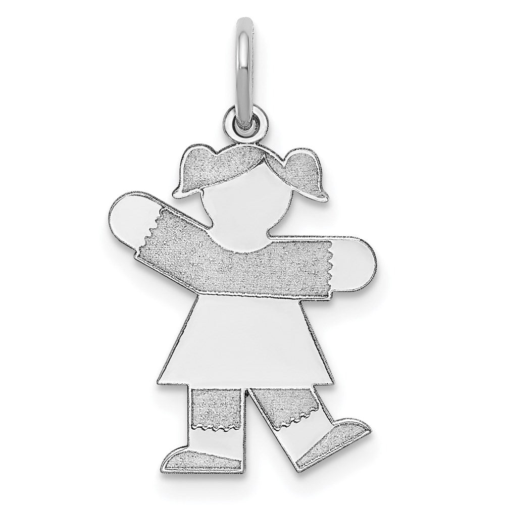 Sterlingsilber Rhodiniert Kinder Charm