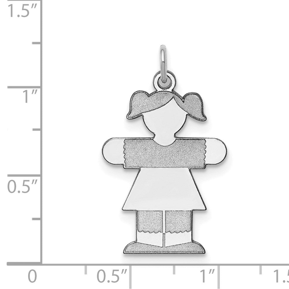 Sterlingsilber Rhodiniert Kinder Charm