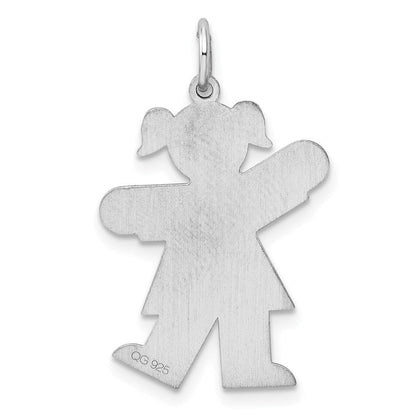 Sterlingsilber Rhodiniert Kinder Charm