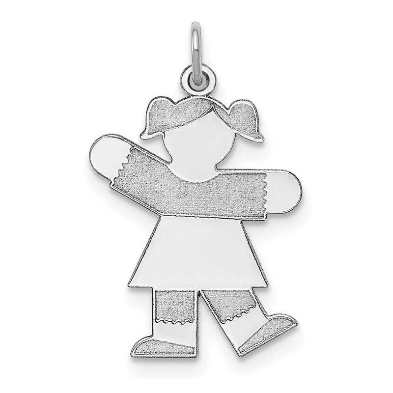 Sterlingsilber Rhodiniert Kinder Charm