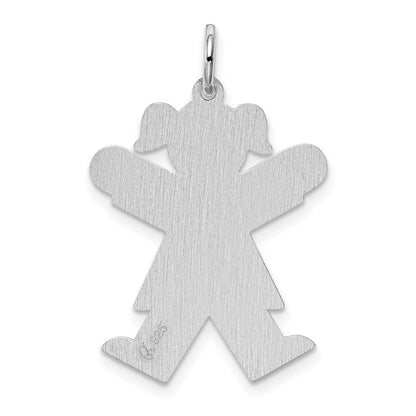 Sterlingsilber Rhodiniert Kinder Charm