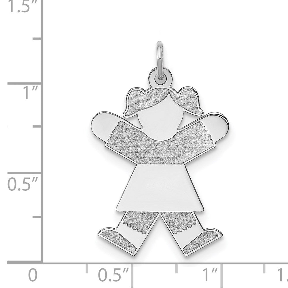 Sterlingsilber Rhodiniert Kinder Charm