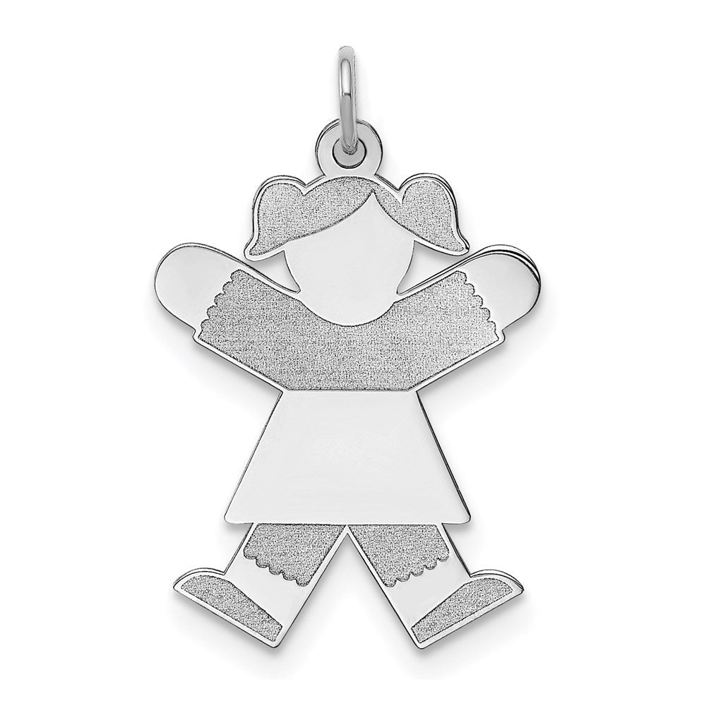 Sterlingsilber Rhodiniert Kinder Charm