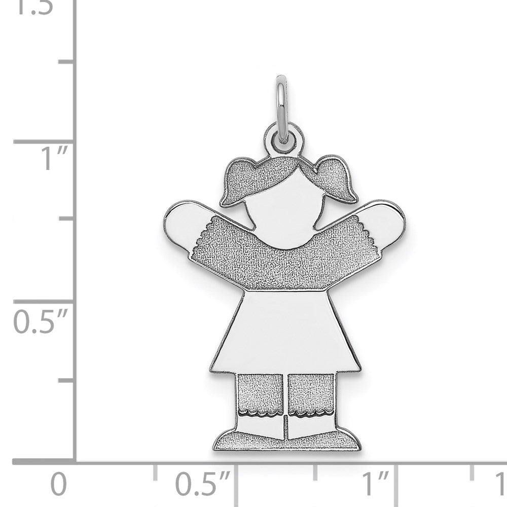 Sterlingsilber Rhodiniert Kinder Charm