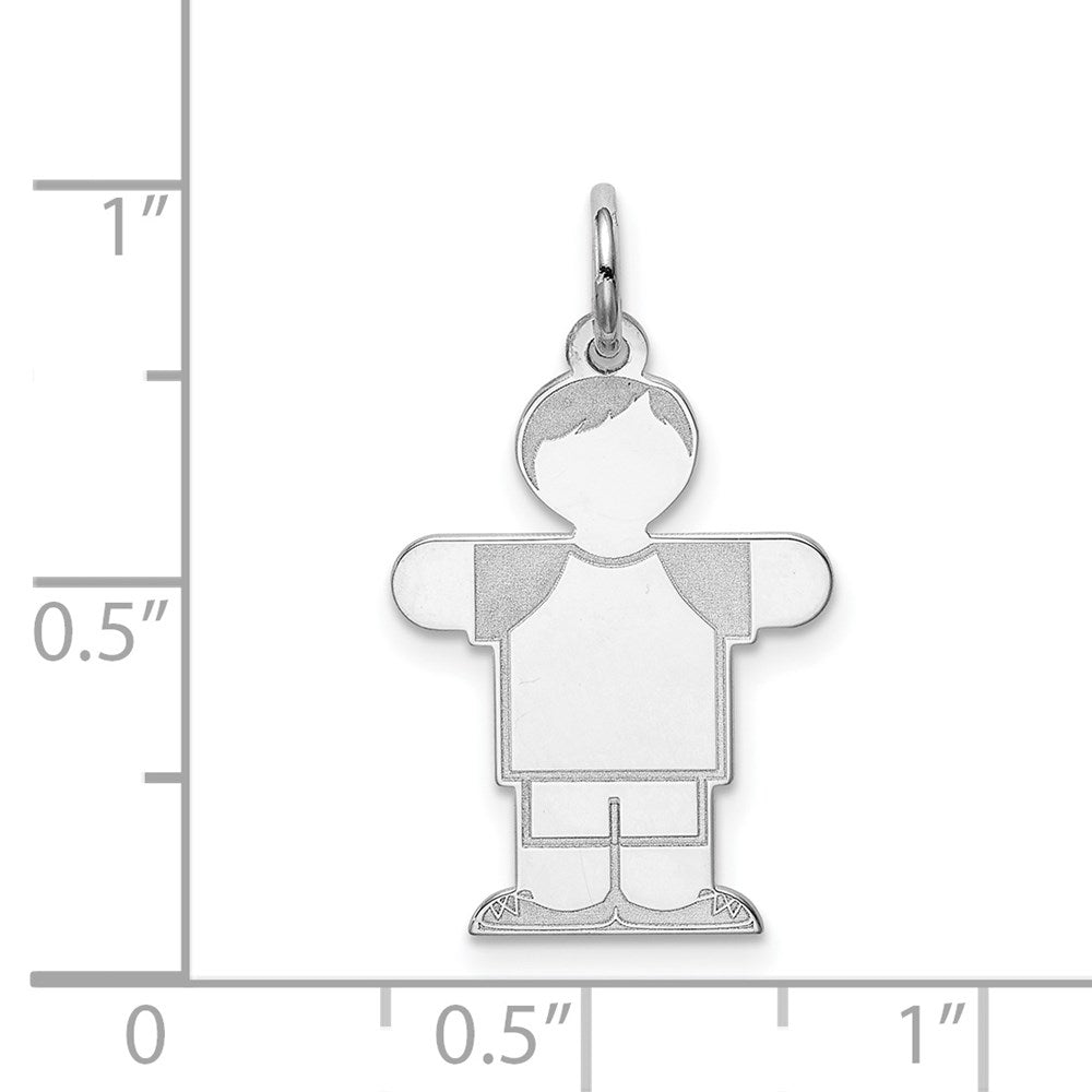 Sterlingsilber Rhodiniert Kinder Charm