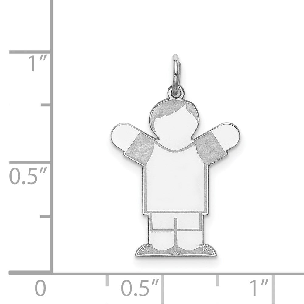 Sterlingsilber Rhodiniert Kinder Charm