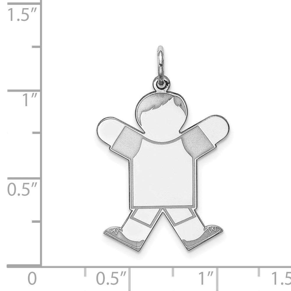 Sterlingsilber Rhodiniert Kinder Charm