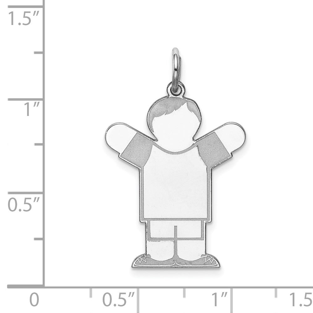 Sterlingsilber Rhodiniert Kinder Charm