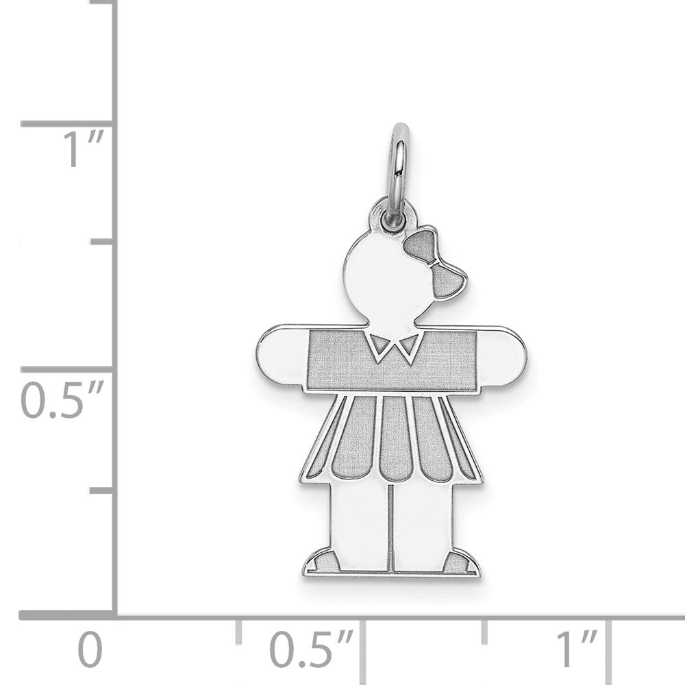 Sterlingsilber Rhodiniert Kinder Charm