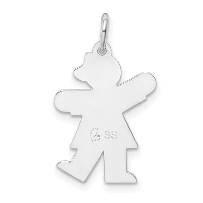 Sterlingsilber Rhodiniert Kinder Charm