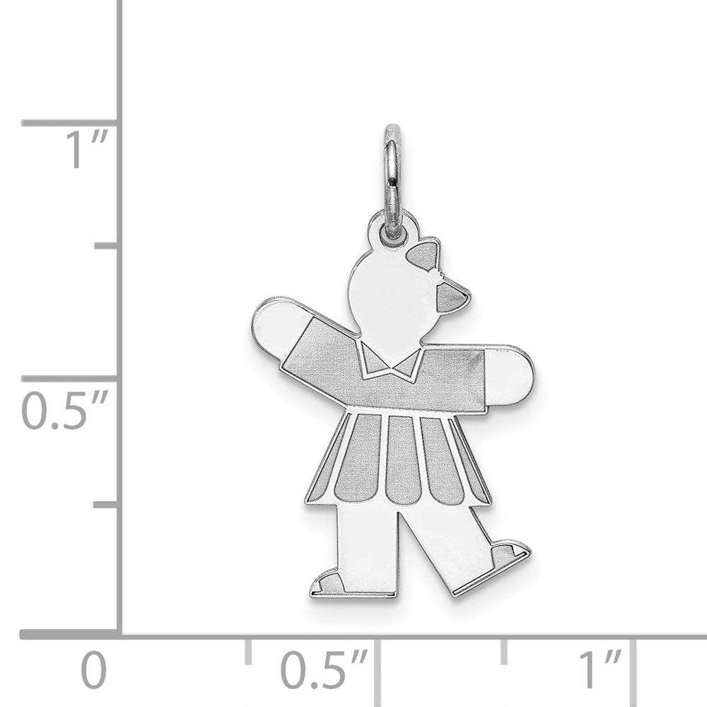 Sterlingsilber Rhodiniert Kinder Charm