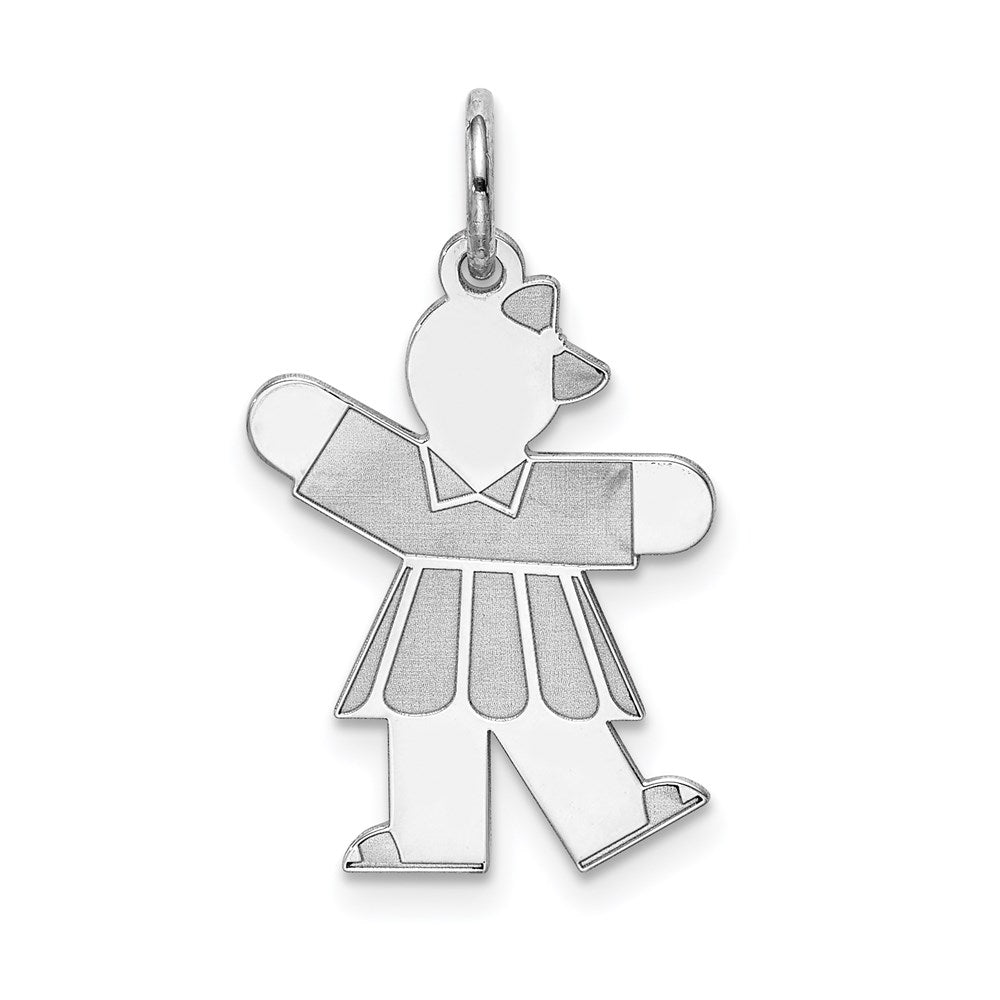 Sterlingsilber Rhodiniert Kinder Charm