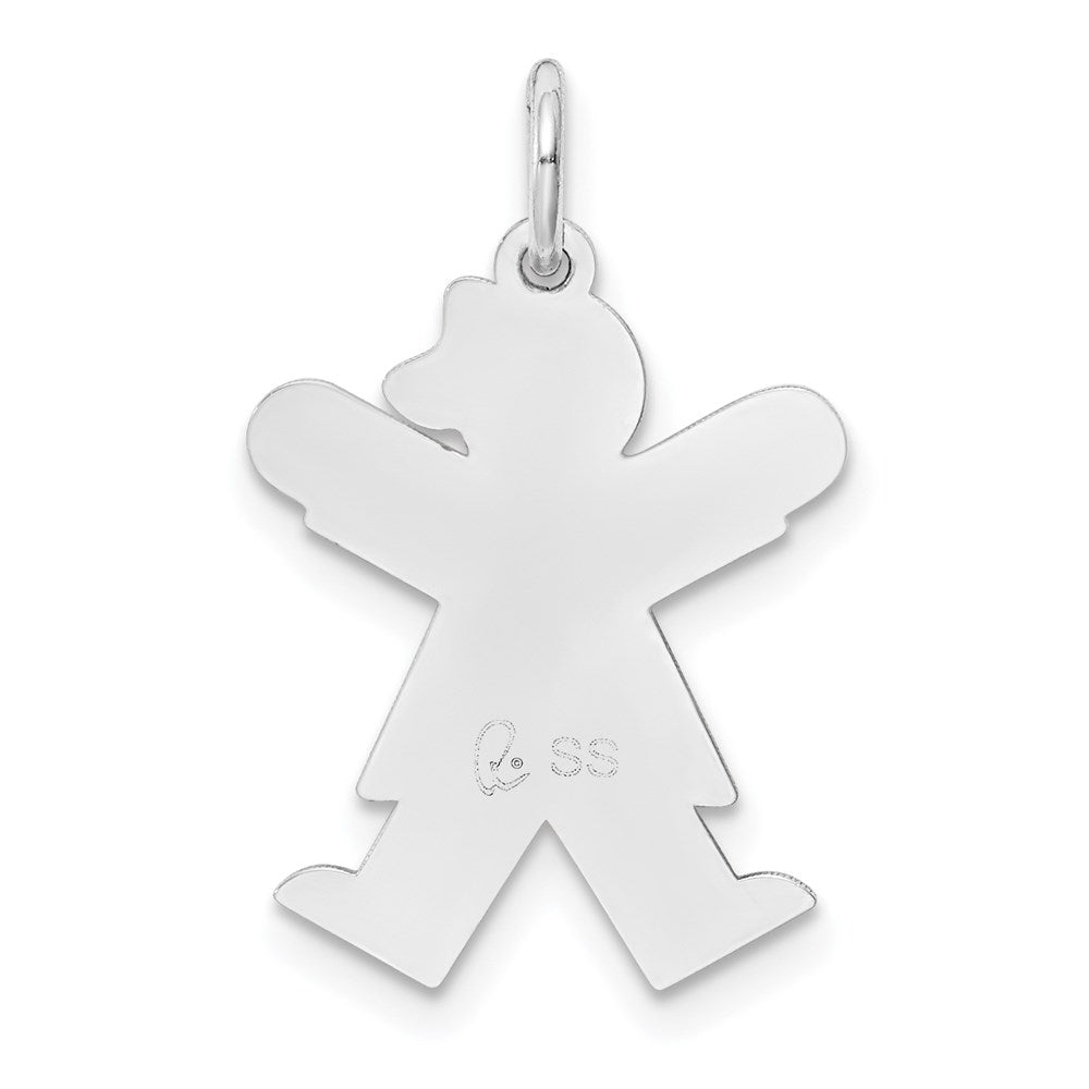 Sterlingsilber Rhodiniert Kinder Charm