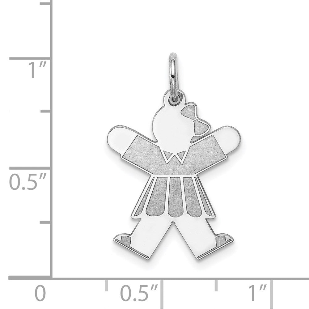 Sterlingsilber Rhodiniert Kinder Charm