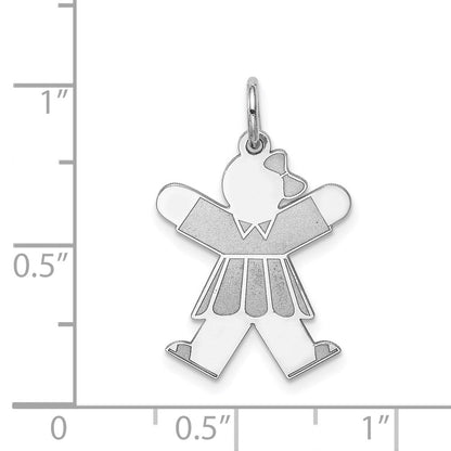 Sterlingsilber Rhodiniert Kinder Charm