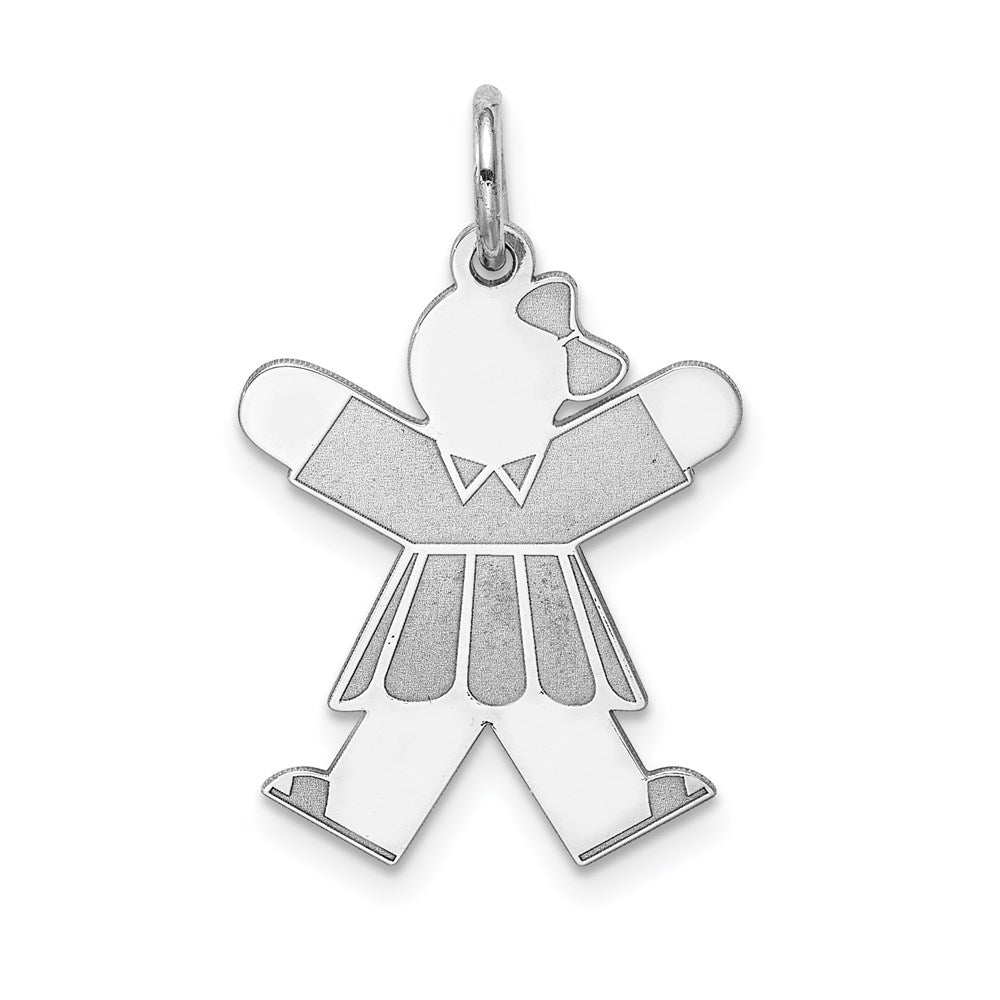 Sterlingsilber Rhodiniert Kinder Charm
