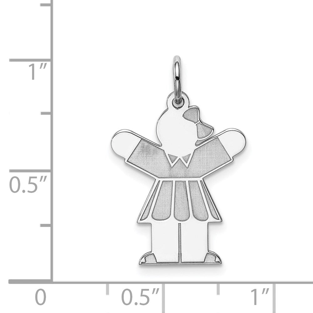 Sterlingsilber Rhodiniert Kinder Charm