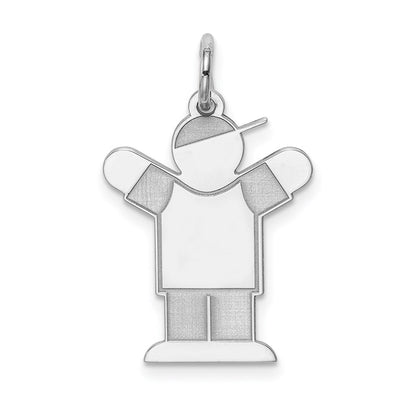 Sterlingsilber Rhodiniert Kinder Charm