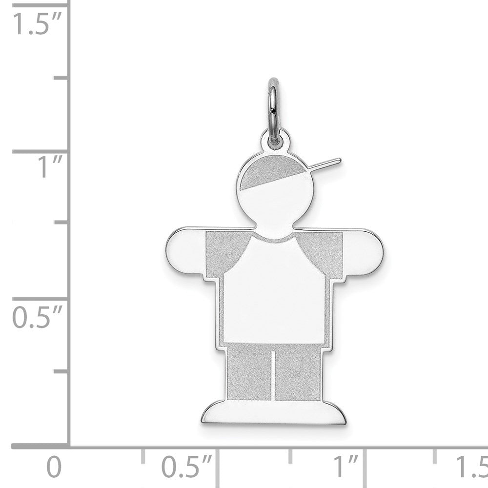 Sterlingsilber Rhodiniert Kinder Charm