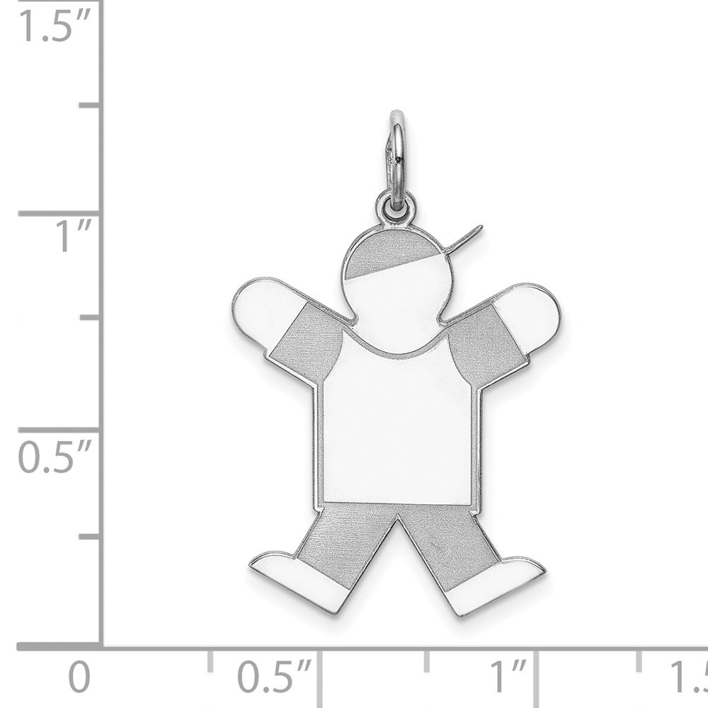 Sterlingsilber Rhodiniert Kinder Charm