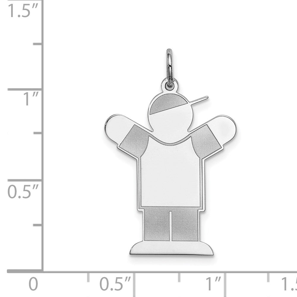 Sterlingsilber Rhodiniert Kinder Charm