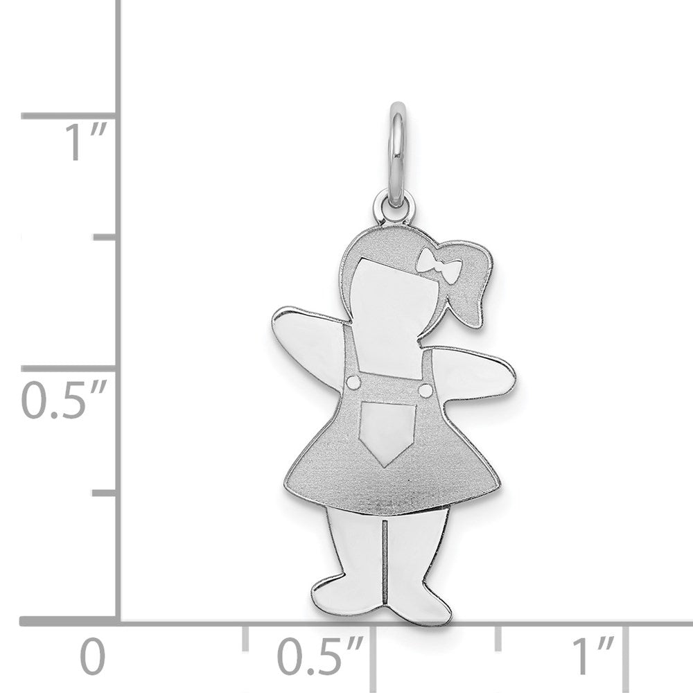 Sterlingsilber Rhodiniert Taschen Sized Cuddle Charm