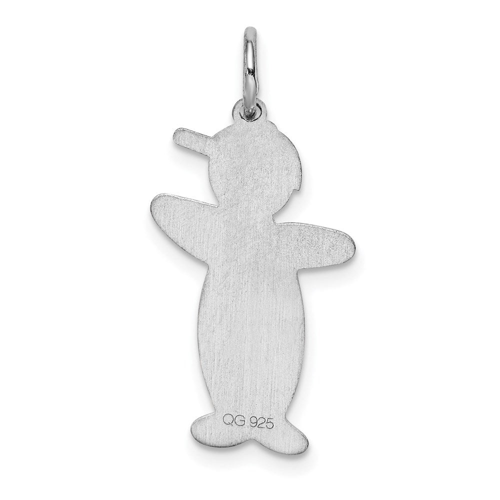 Sterlingsilber Rhodiniert Pee Wee Cuddle Charm