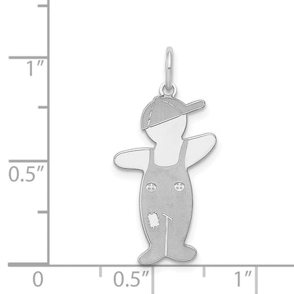 Sterlingsilber Rhodiniert Spunky Cuddle Charm