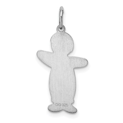 Sterlingsilber Rhodiniert Momma Junge Cuddle Charm