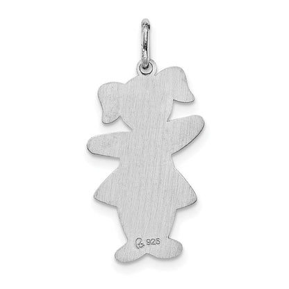 Sterlingsilber Rhodiniert Rückseite To School Cuddle Charm