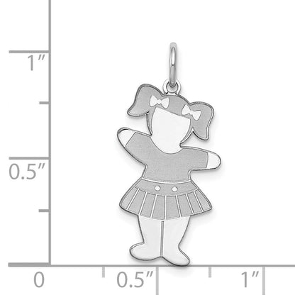 Sterlingsilber Rhodiniert Rückseite To School Cuddle Charm