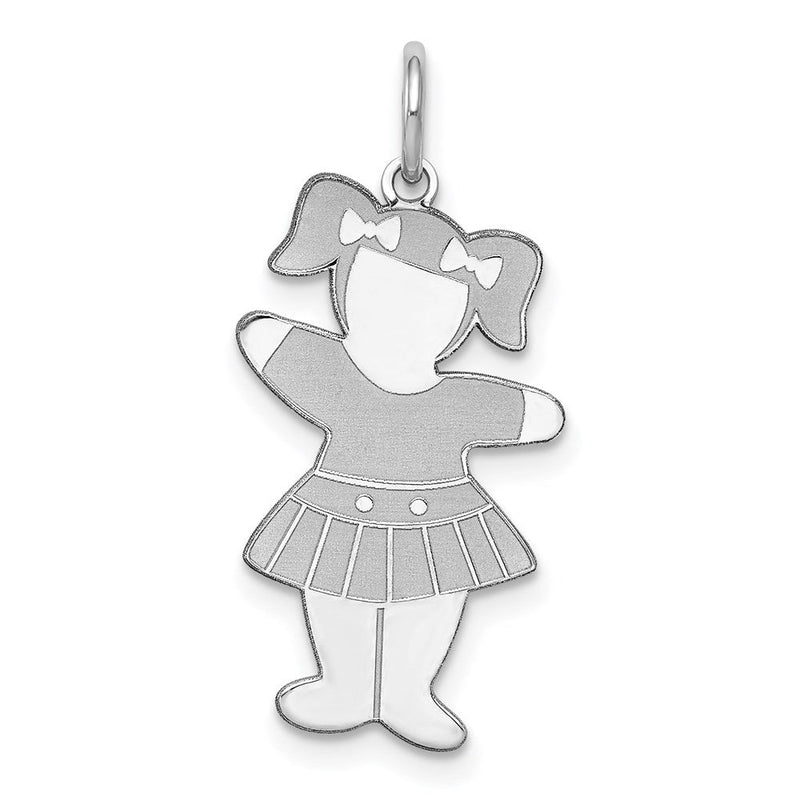 Sterlingsilber Rhodiniert Rückseite To School Cuddle Charm