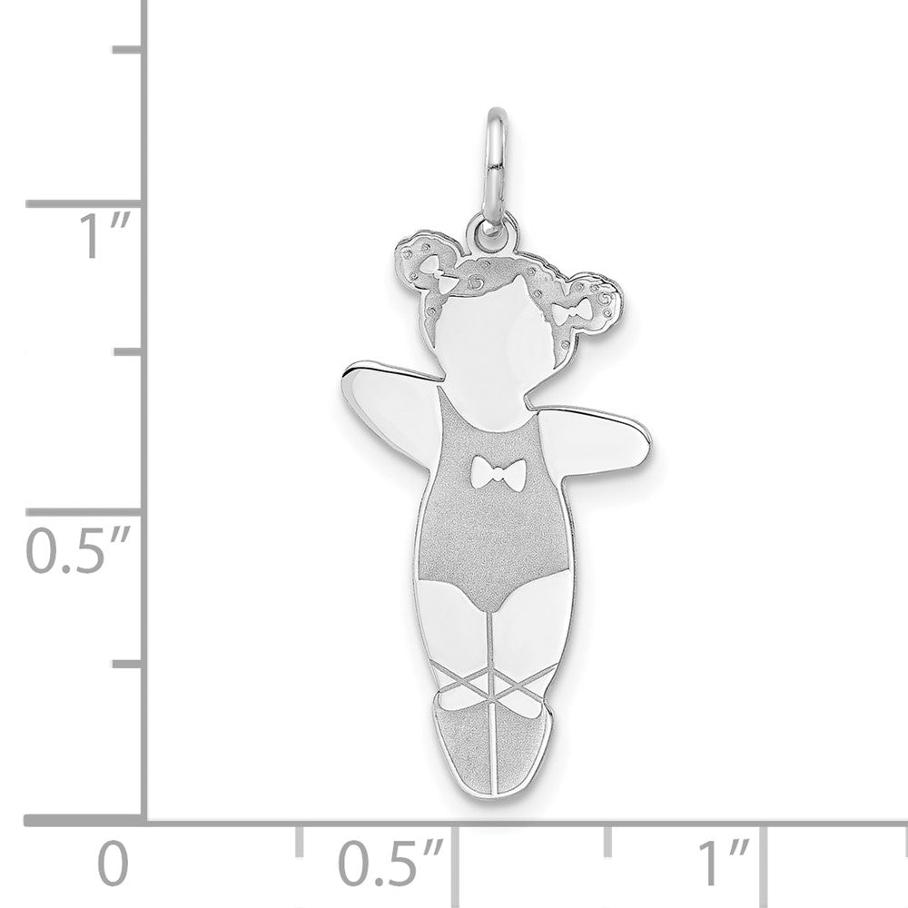 Sterlingsilber Prima Ballerina Cuddle Charm