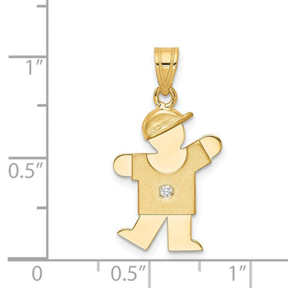 14K Diamant-Anhänger für Kinder