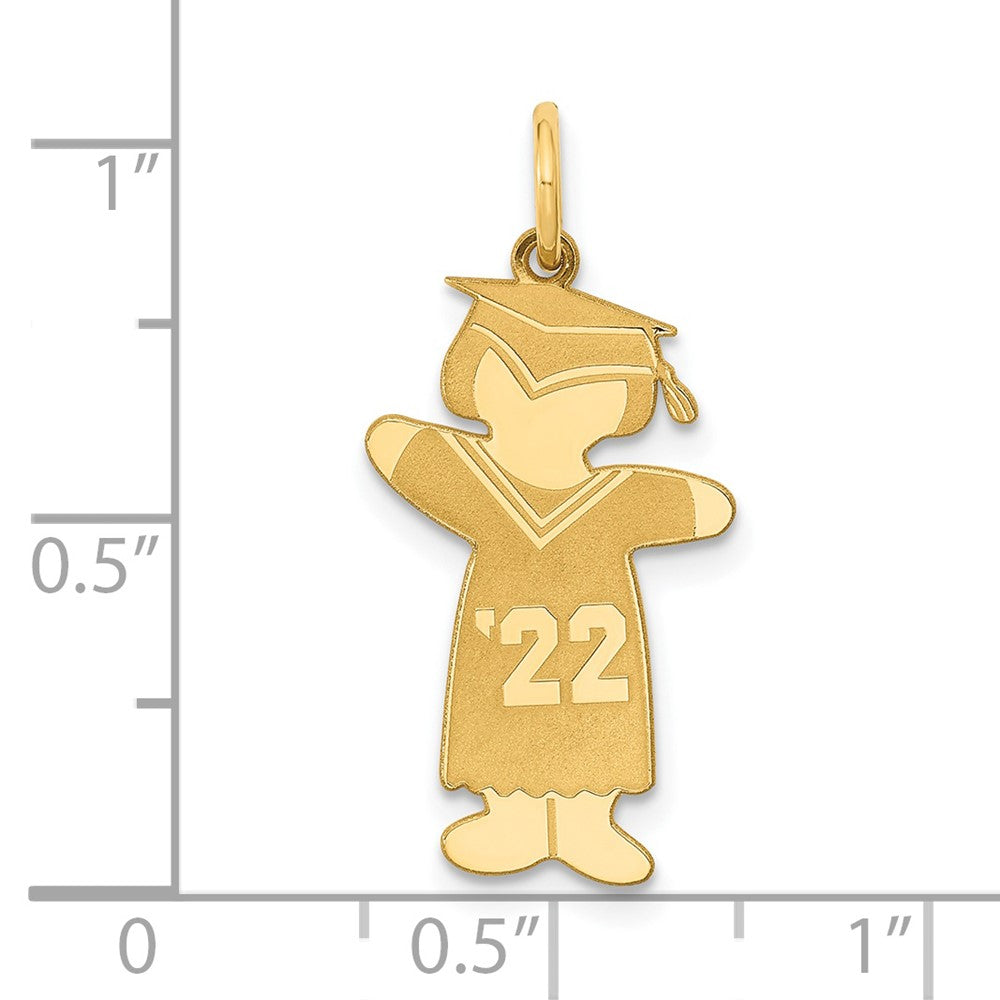 Vergoldet Gp Sterlingsilber Class Of 2022 Mädchen Cuddle Charm
