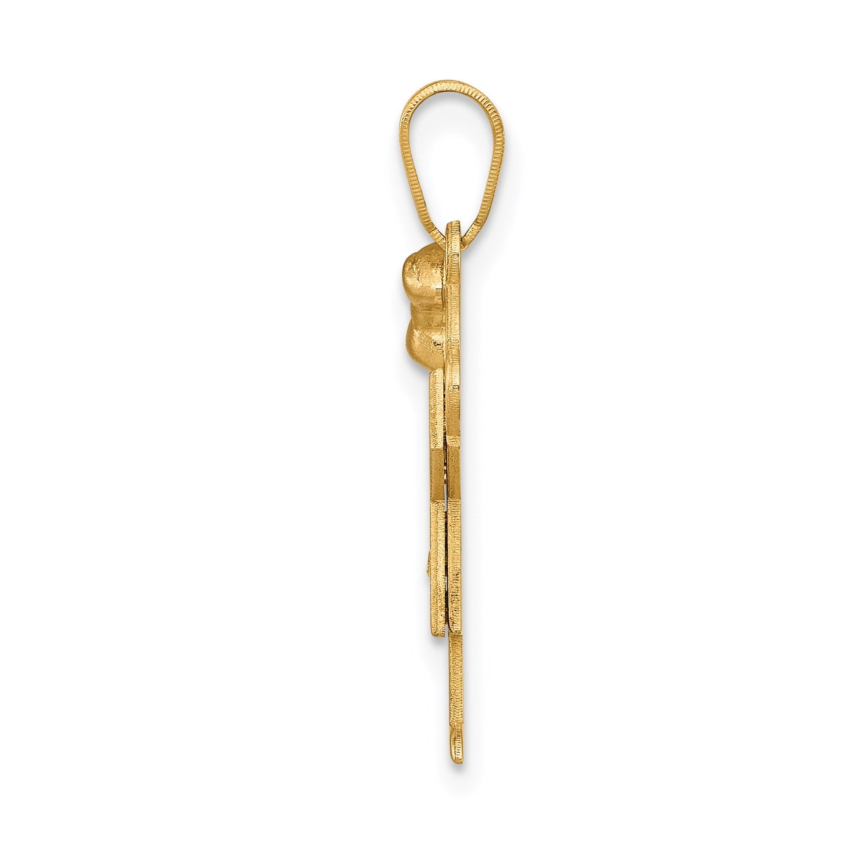14K Bicolor Diamant-Anhänger für Kinder