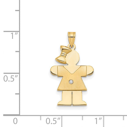 14K Diamant-Anhänger