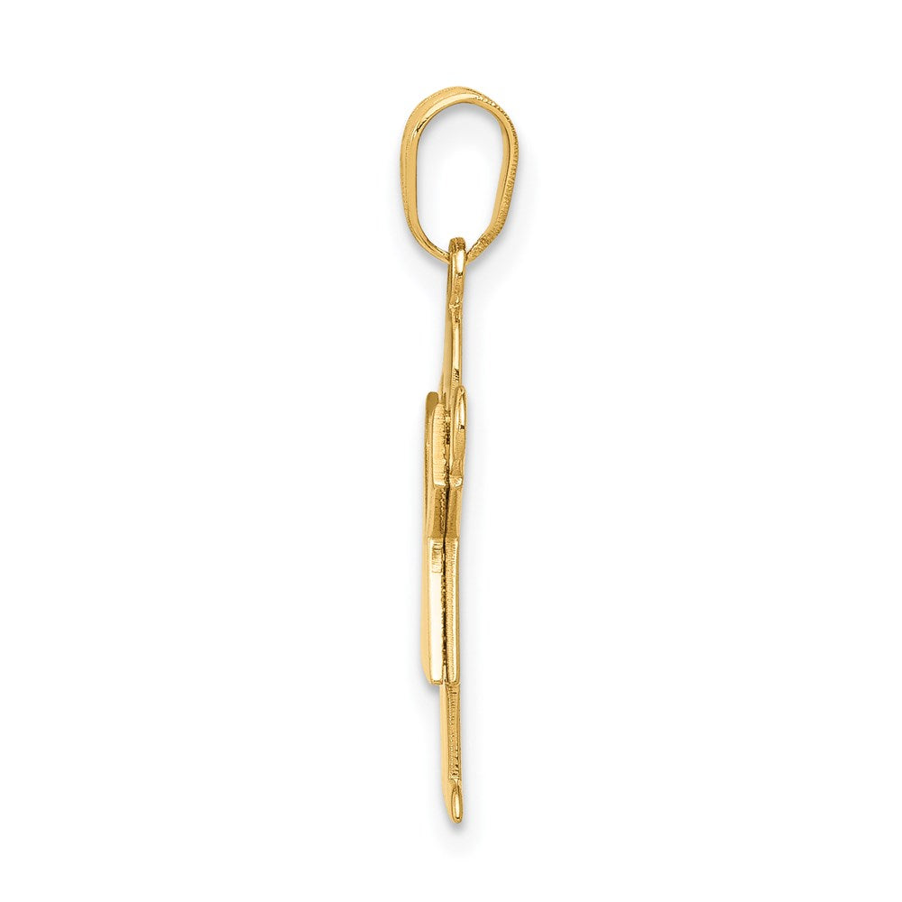 14K Gelbgold Mädchen-Charm