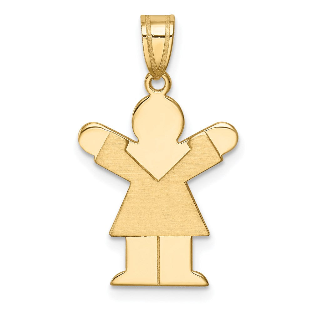 14K Gelbgold Mädchen-Charm