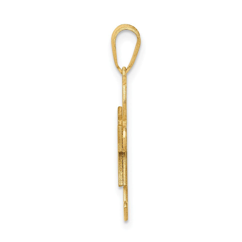 14K Gelbgold Mädchen-Charm