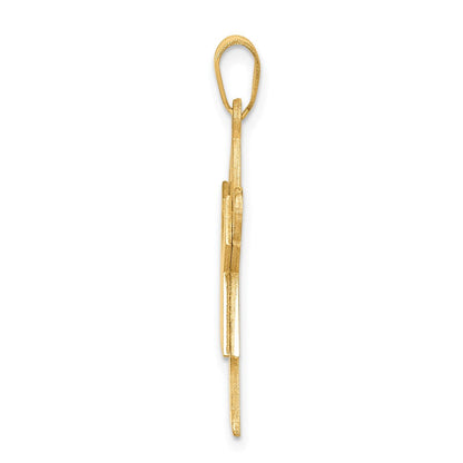 14K Gelbgold Mädchen-Charm