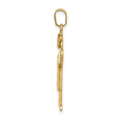 14K Bicolor Diamant-Kinderanhänger
