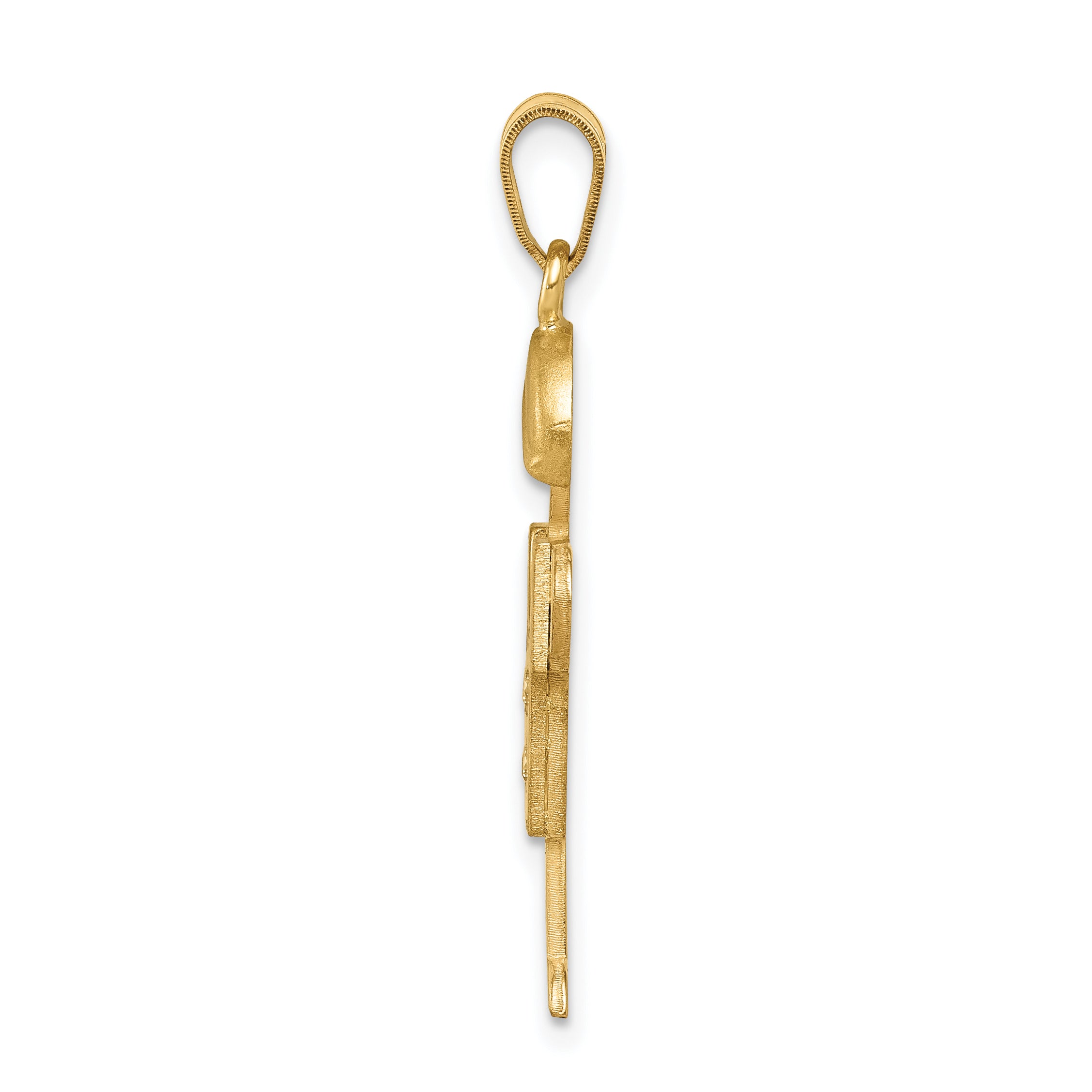 14K Gold Diamant-Anhänger für Kinder
