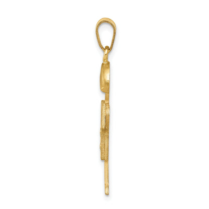 14K Gold Diamant-Anhänger für Kinder